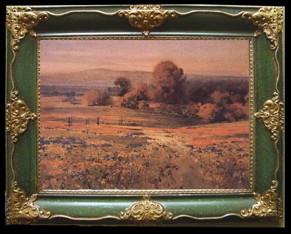 framed  unknow artist California landscape, Ta119-4